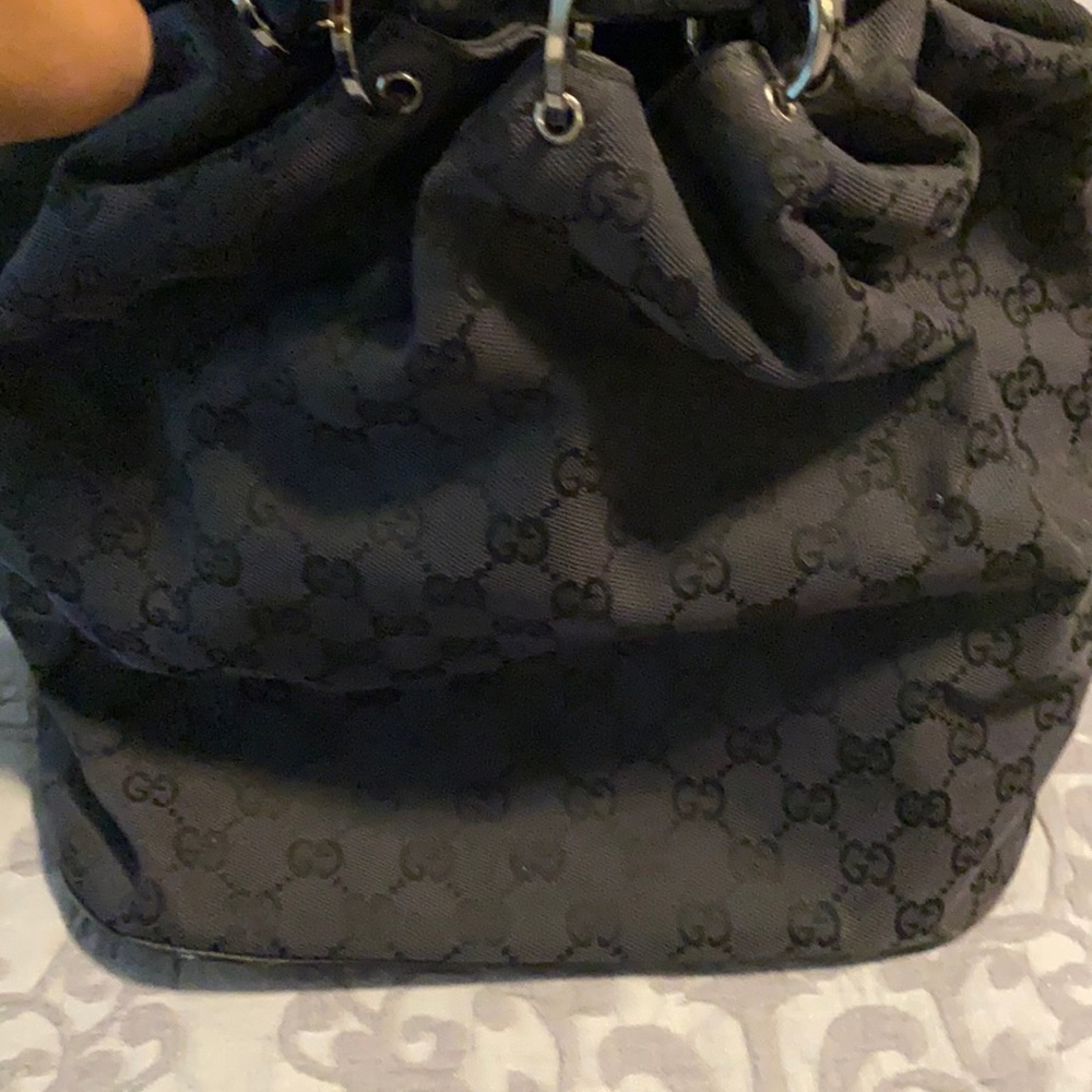 Preloved black Gucci tote
